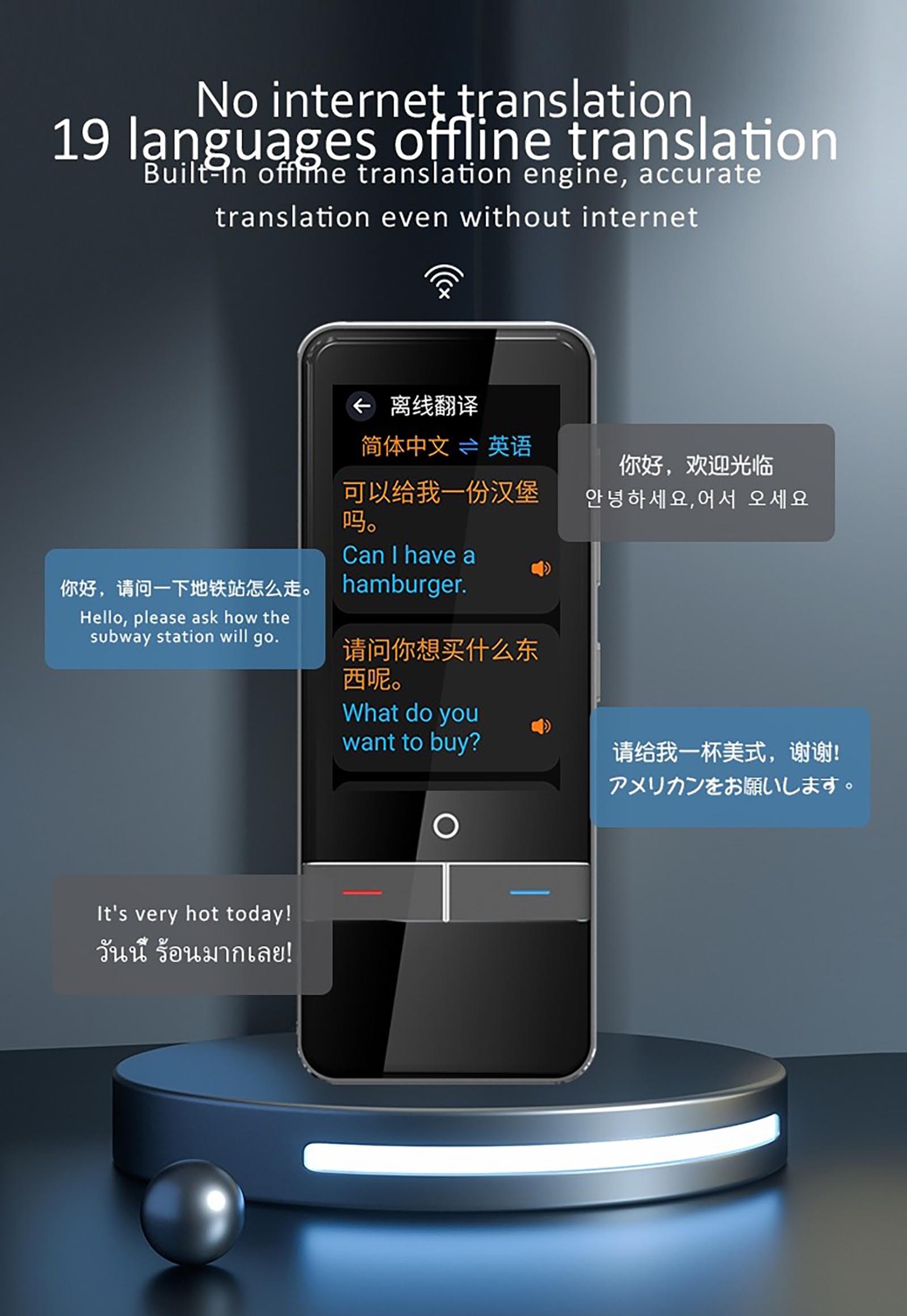 Portable F6 AI Voice Translator Intelligent Translation (3)