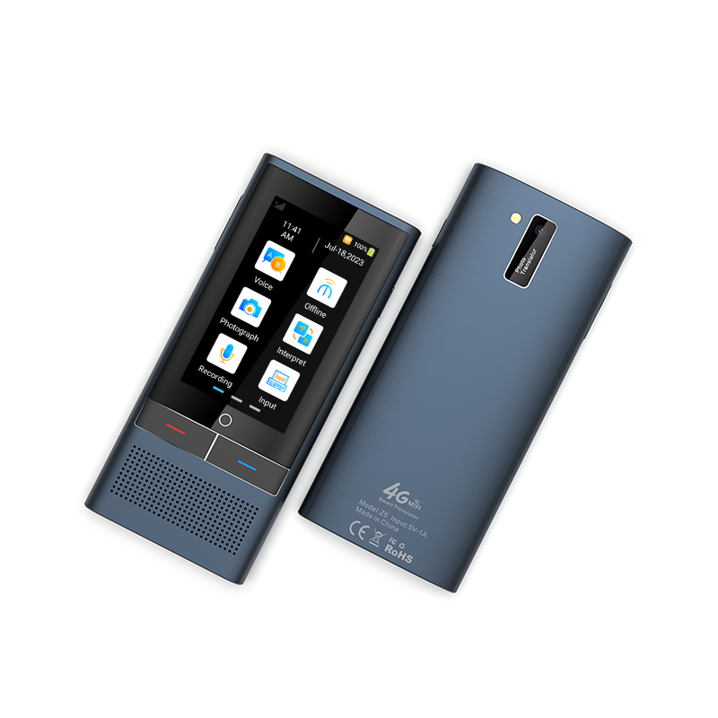 AI Translator ブラック Vormor Z6 Language Translator Device Real-Time Voice
