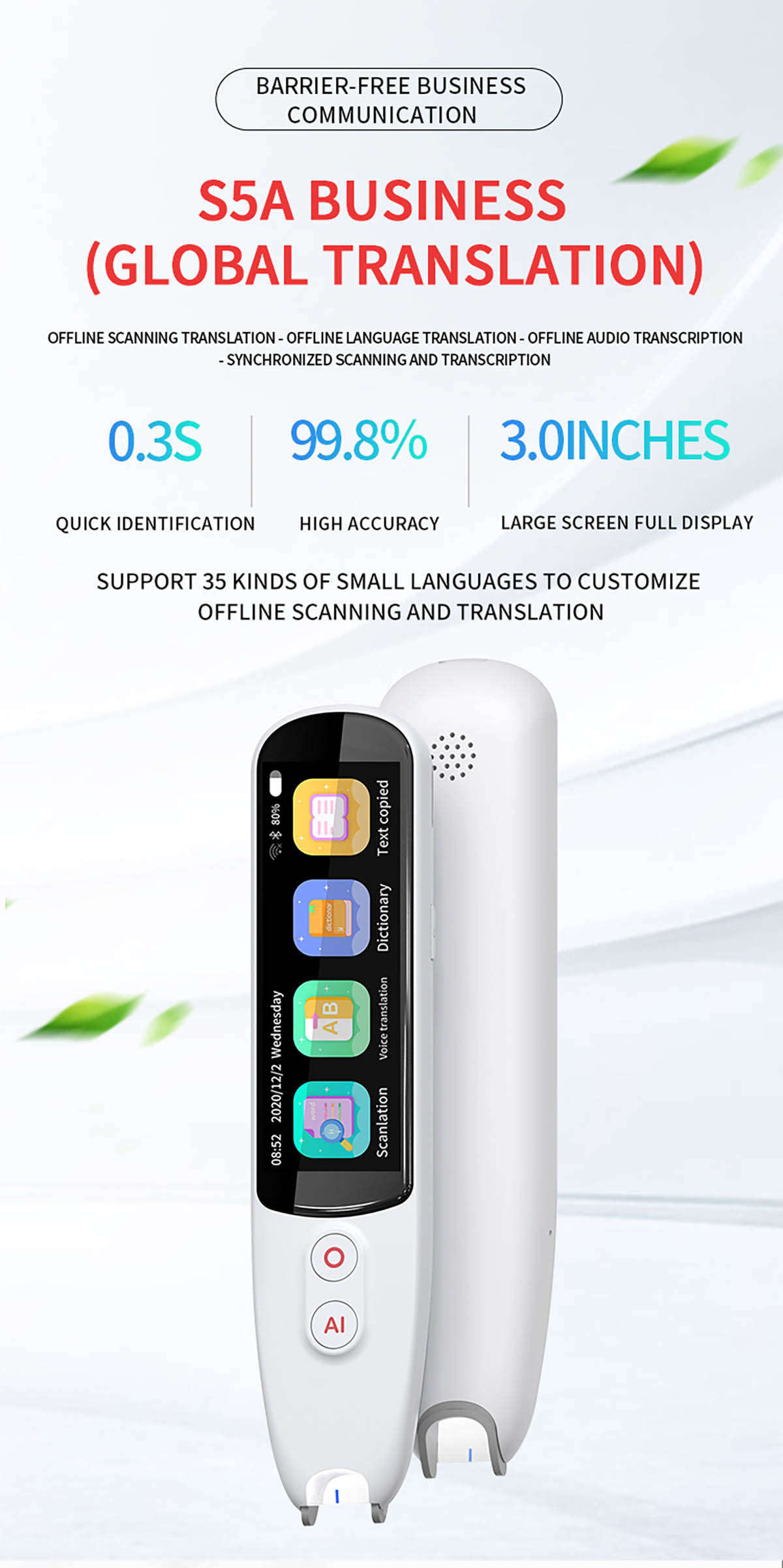 S5A Offline Multi - language Global Translation Pen (1)
