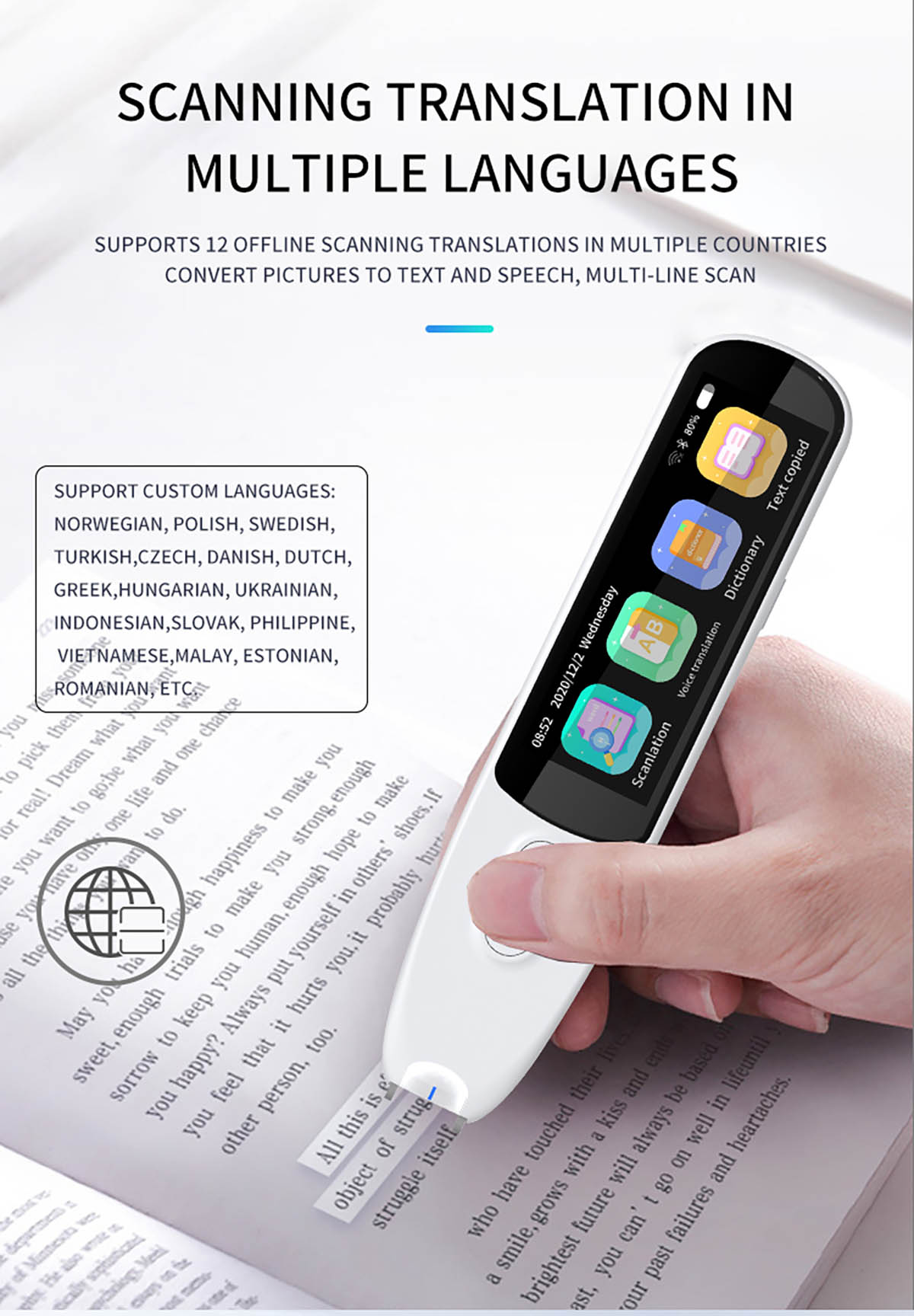 S5A Offline Multi - language Global Translation Pen (2)