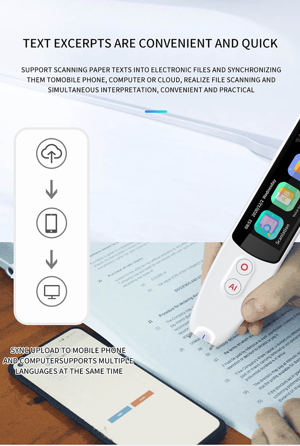 S5A Offline Multi - language Global Translation Pen (3)