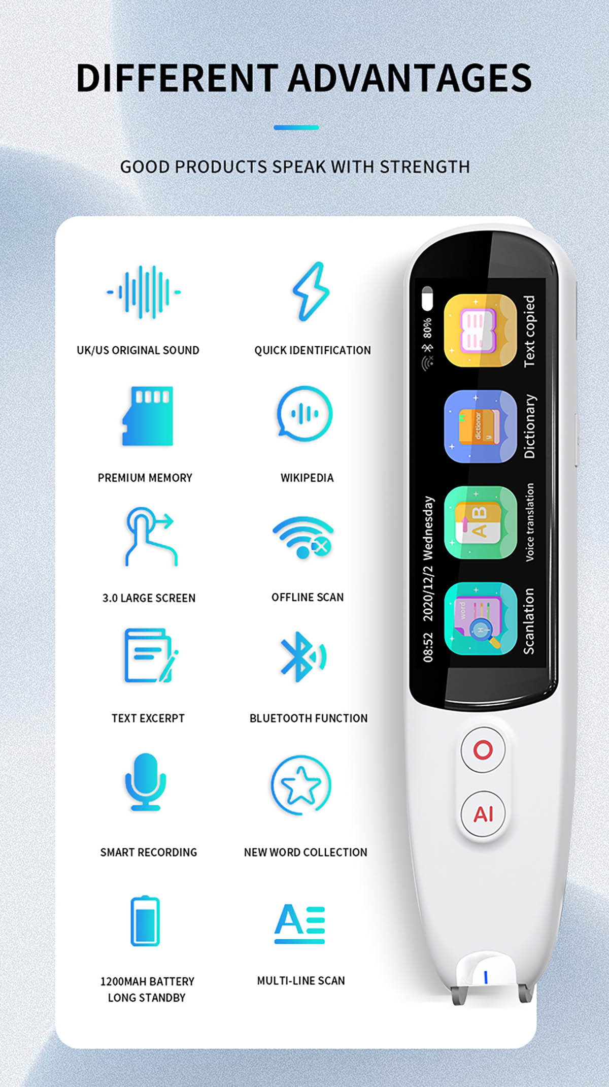 S5A Offline Multi - language Global Translation Pen (6)