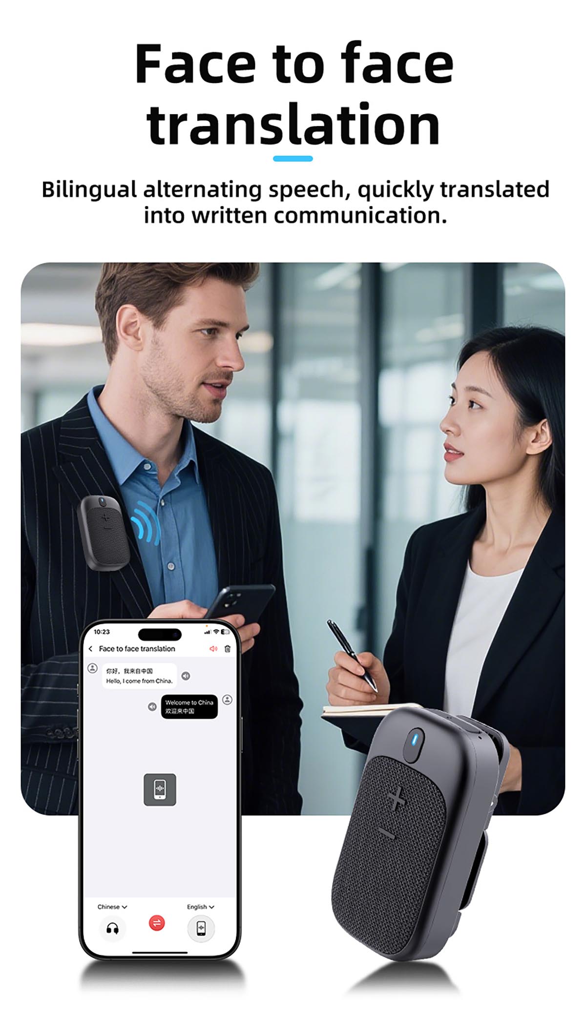 WS11 Smart Voice Translation Bluetooth Speaker (6)